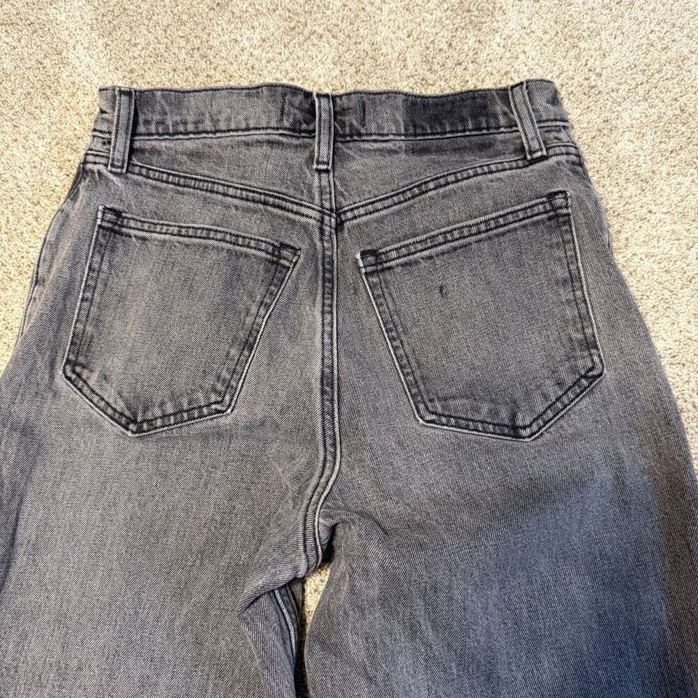 Abercrombie & Fitch The 90s Straight Ultra High Rise Charcoal Jeans 28 6L Tall - Picture 9 of 10
